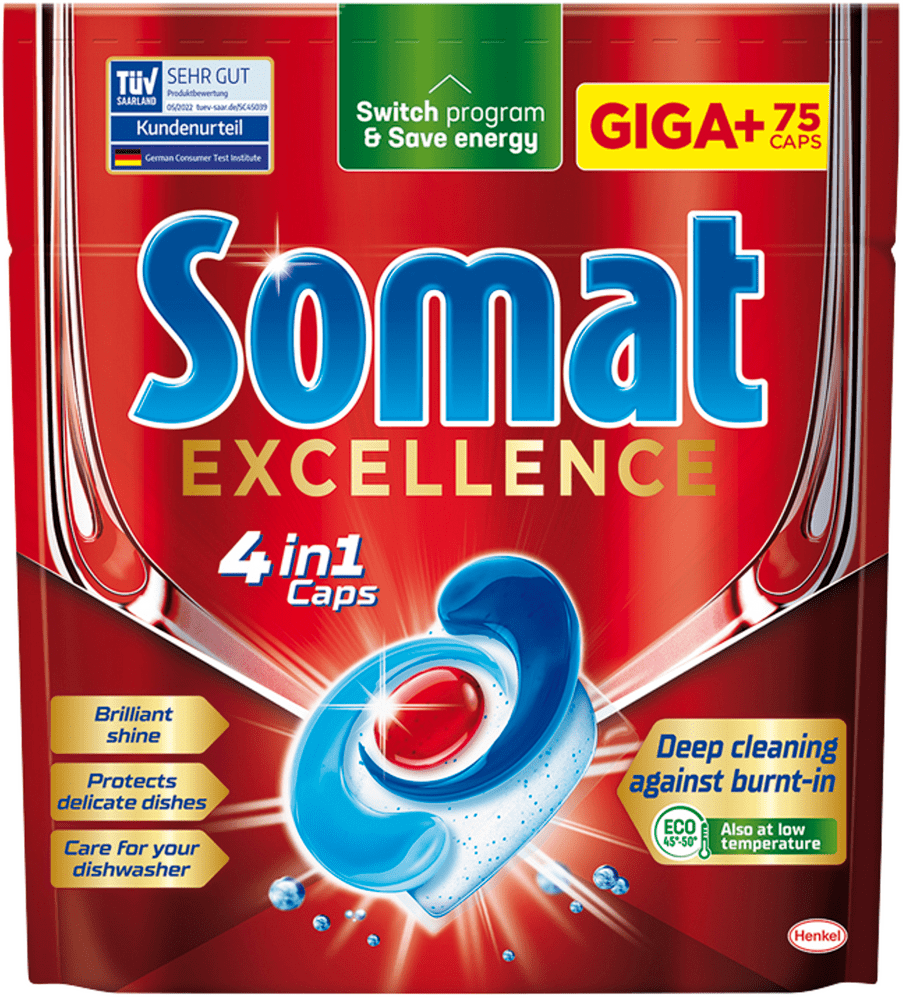 Somat Excellence kapsule do umývačky 75 ks